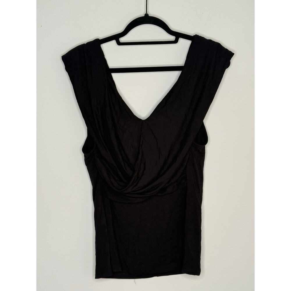 Eloquii Black Twist Front Off Shoulder Stretchy Top Sz 18/20 NWOT Glam Club - Picture 2 of 7